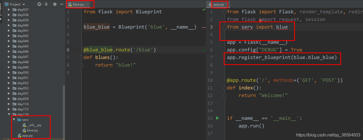 python Flask 03 Flask 路由系统和蓝图(Blueprint)_python blueprint route函数名的命名规则 ...
