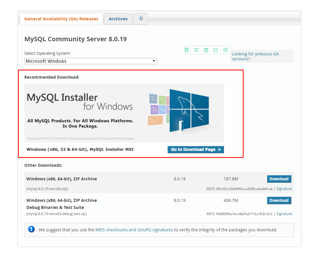 Mysql8 0 19 Download And Install Windows Version Custom Installation Code World