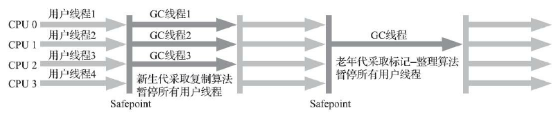 ParNew 收集器收集过程