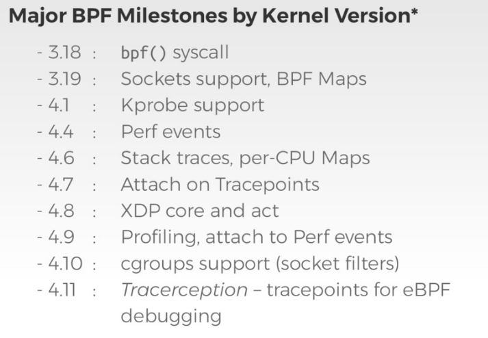 ebpf milestones