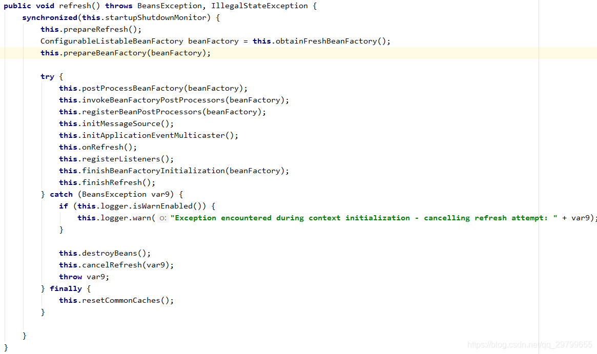Spring refresh() 方法详解(启动Spring,bean的创建过程)_spring refresh方法-CSDN博客