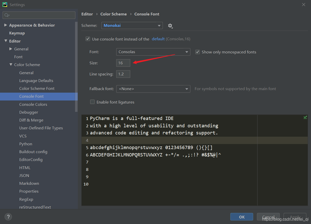 Pycharm更改Terminal字体大小(不是Python Console 交互页面_pycharm调整terminal字体大小-CSDN博客