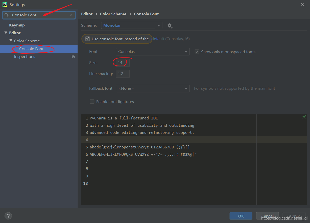 Pycharm更改Terminal字体大小(不是Python Console 交互页面_pycharm调整terminal字体大小-CSDN博客