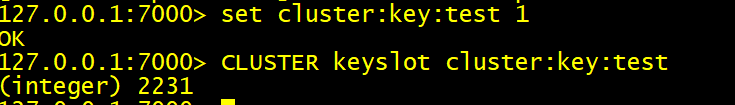 cluster keyslot命令