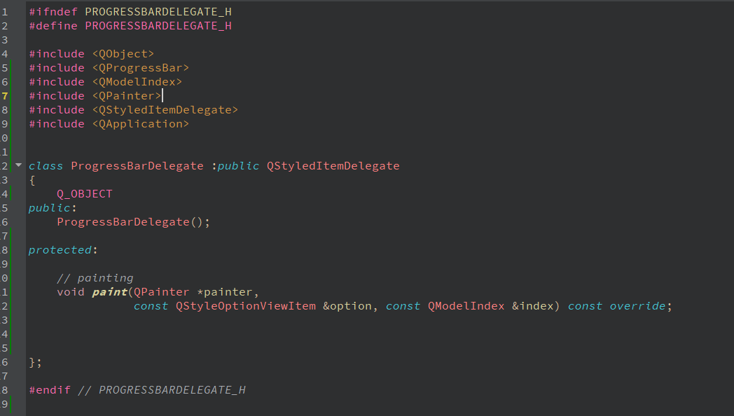 Qt 自定义委托(delegate) 实现进度条_qt 自定义delegateCSDN博客