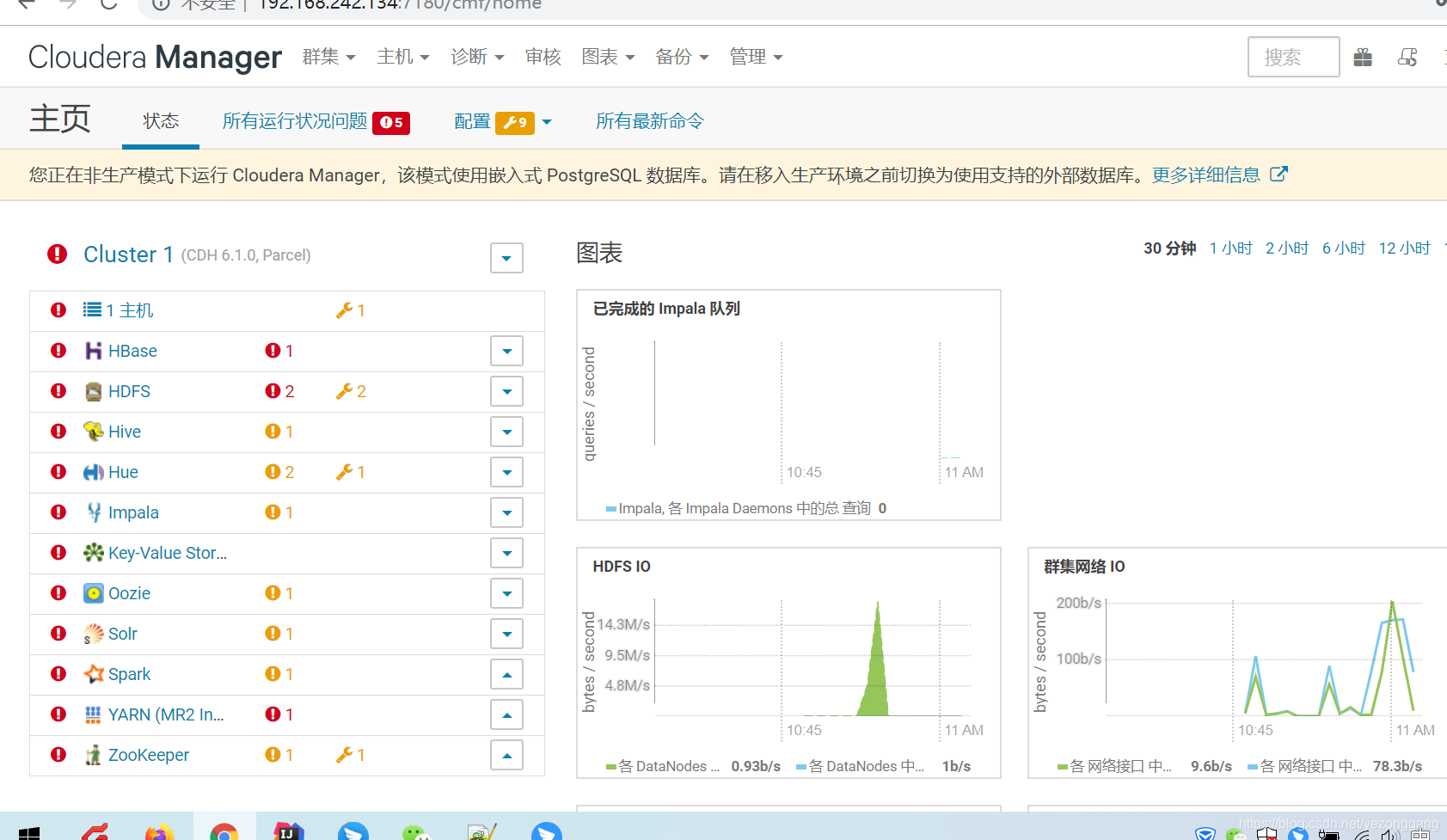 虚拟机部署CDH的手册（CM + Cloudera Hadoop 6.1.0）