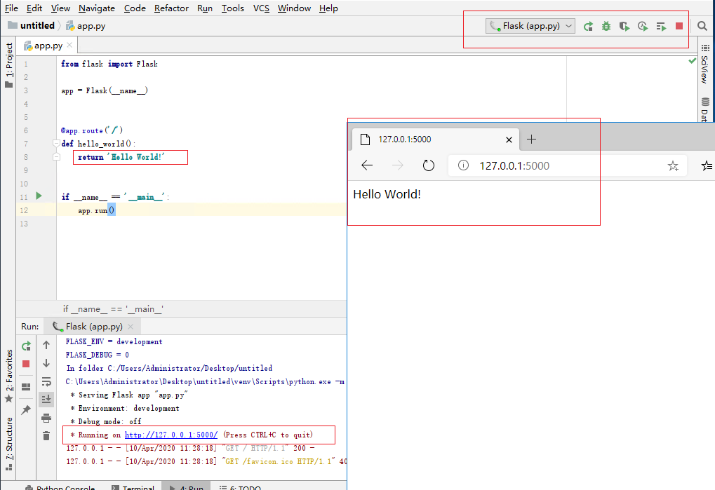 解决Pycharm Flask(默认ip与端口不能改变与改变之后外网依旧不能访问ip的问题)_朋友charm flask改端口CSDN博客