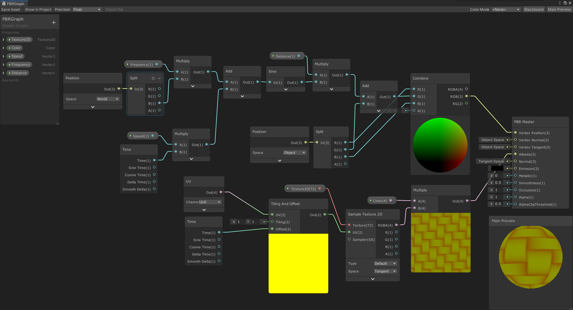 Shader Graph学习（二）_shadergraph 时间参数-CSDN博客