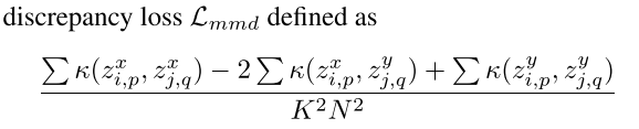 Domain Discrepancy Loss