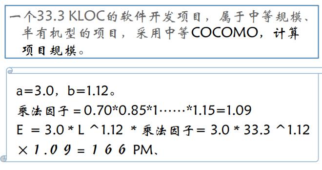 中等COCOMO-81举例