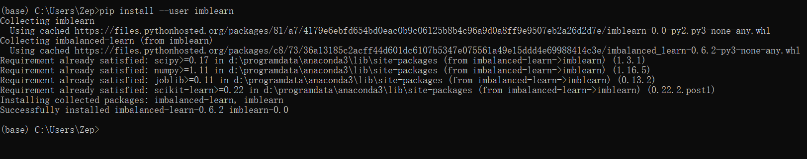 pip install 时报错 ERROR: Could not install packages due to an EnvironmentError: [WinError 5] 拒绝访问（已解决）