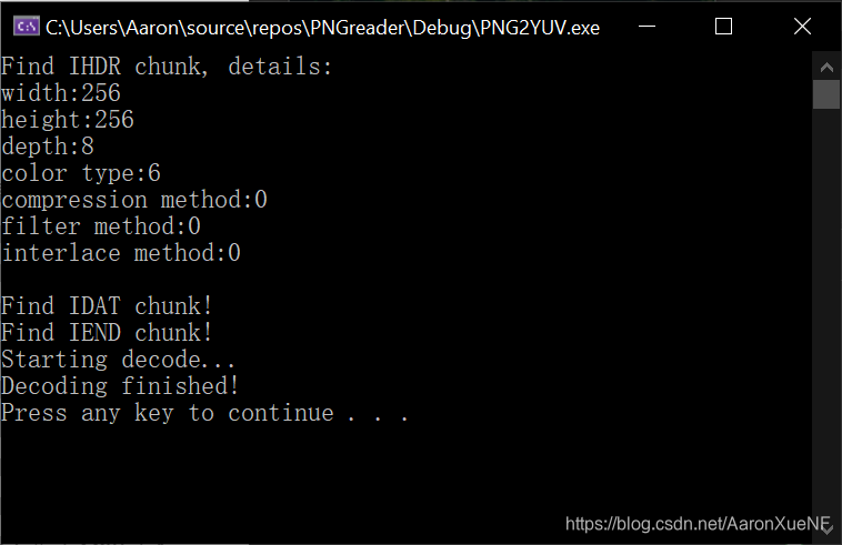 数据压缩学习实验(三)PNG文件读取及转换至YUV色彩空间的C++实现_c++怎么把png图像变成yuv格式-CSDN博客