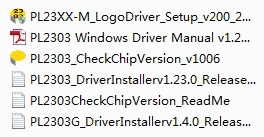 ▲ PL2303SA的Windows驱动程序