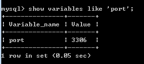 Show Table. Show variables