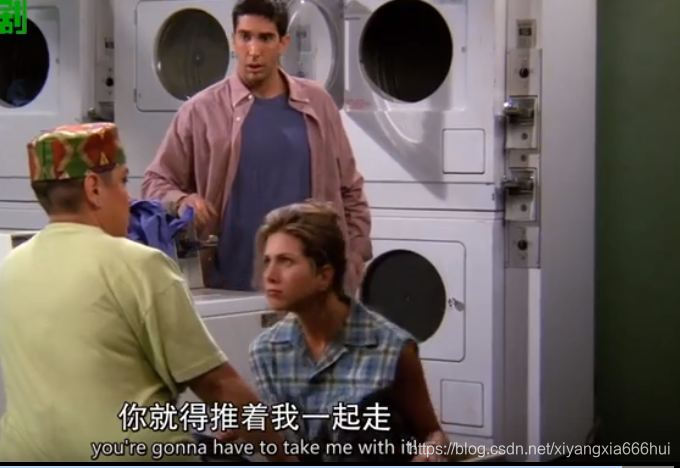 图为Rachel保护自己的洗衣车