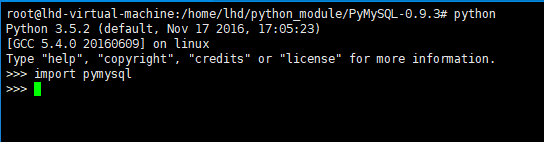 安装 pymysql 的方法