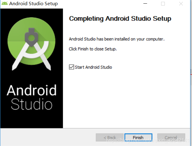 完成安装并开启Android Studio