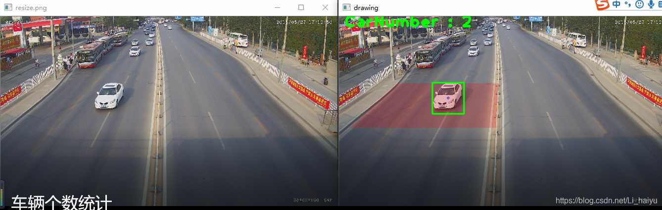 基于opencv的车流统计和简单测速方法 Pichairen Csdn博客 Opencv车流量检测