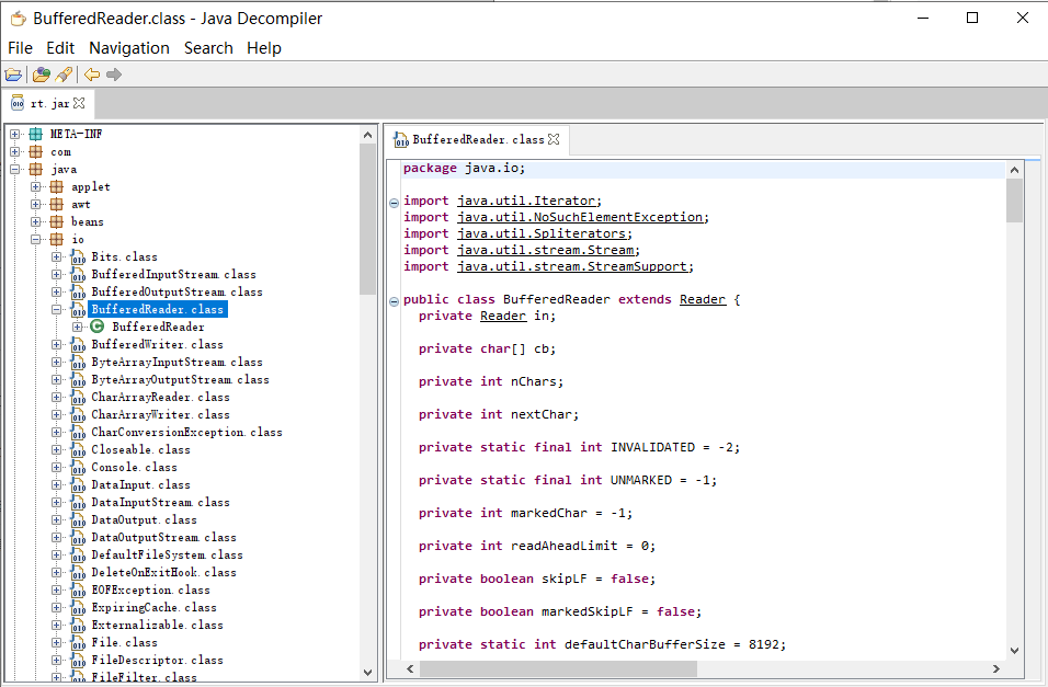 Java反编译软件 jd-gui