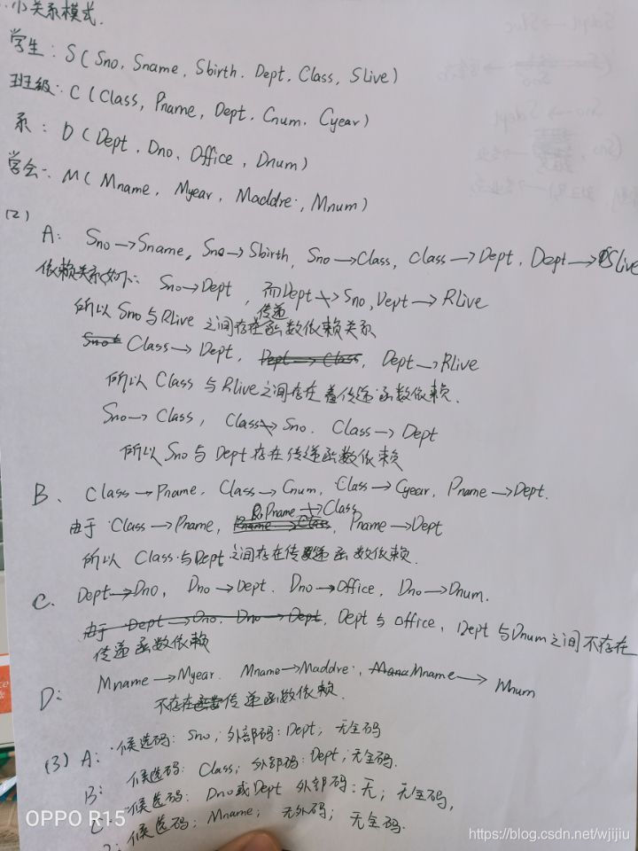 第六章: 关系数据理论数据库wjijiu的博客-