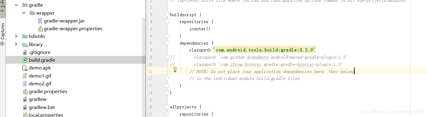 app/build.gradle:classpath 'com.android.tools.build:gradle:2.1.0'