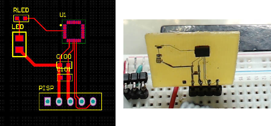 ▲ Circuito PCB en paquete QFN32