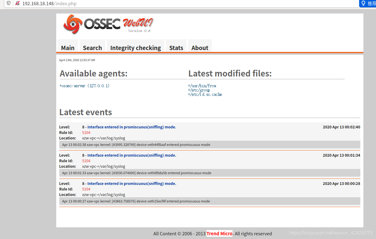 Ubuntu安装OSSEC和OSSEC Web UI_ubuntu安装ossec+-CSDN博客