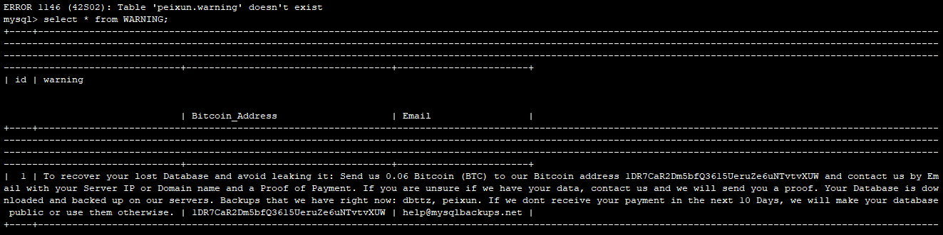 如何应对:服务器被攻击,勒索0.06比特币。数据库orgco的博客-