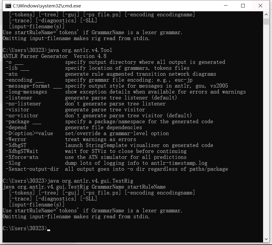 【ANTLR】Windows下安装antlr_antlr tool4.8下载-CSDN博客