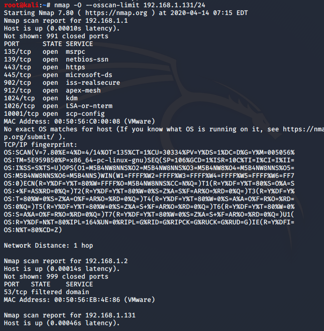 第二轮学习笔记扫描工具nmap指纹识别与探测