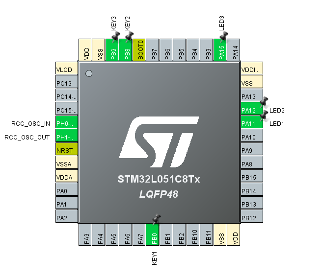 STM32L051使用HAL库操作实例（3）-按键输入_stm32l051k8t6实例-CSDN博客