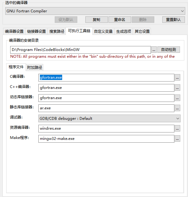 install fortran compiler on codeblock