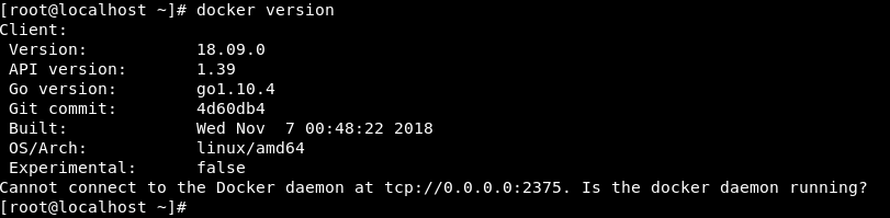 docker get up error: Failed to start Docker Application Container ...