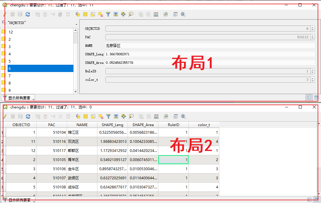 Qgis中属性表布局两种切换 Qgis记录 Dangga的博客 Csdn博客 Qgis属性表