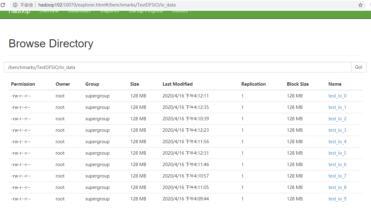 Hadoop performance benchmark test - Programmer Sought