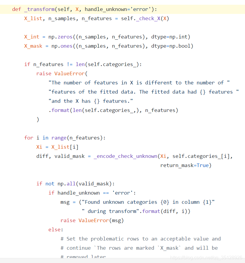 解决sklearn中使用OrdinalEncoder编码测试集的类别特征中的未知类别时会报错的问题人工智能qq35128926的博客-