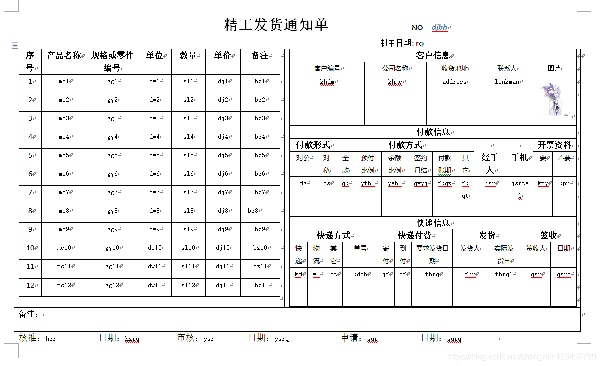 word模板