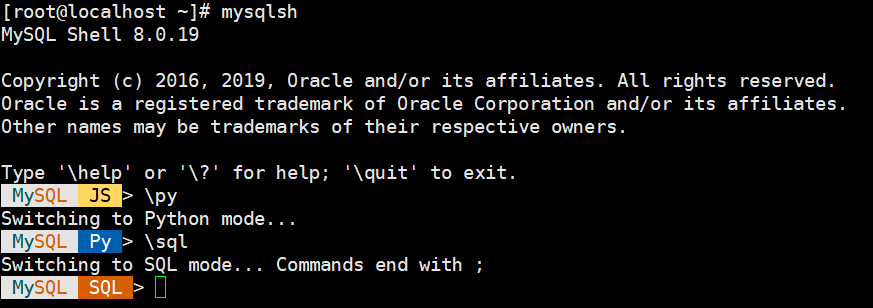 Mysql Shell 8 0 官方手册 第四章 入门操作 天下步武的博客 Csdn博客