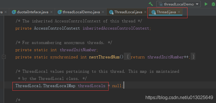 Thread内部变量ThreadLocalMap