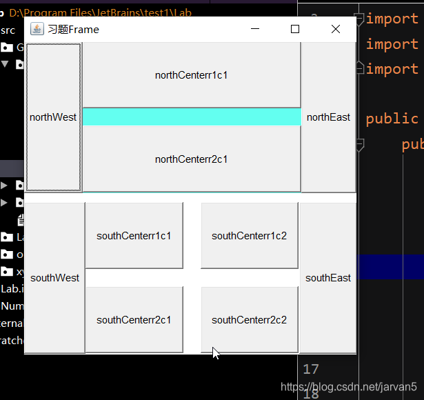 Java 各种Layout和Panel自由组合思考题实例。UI三种常见的布局方式.FlowLayout,BorderLayout ...