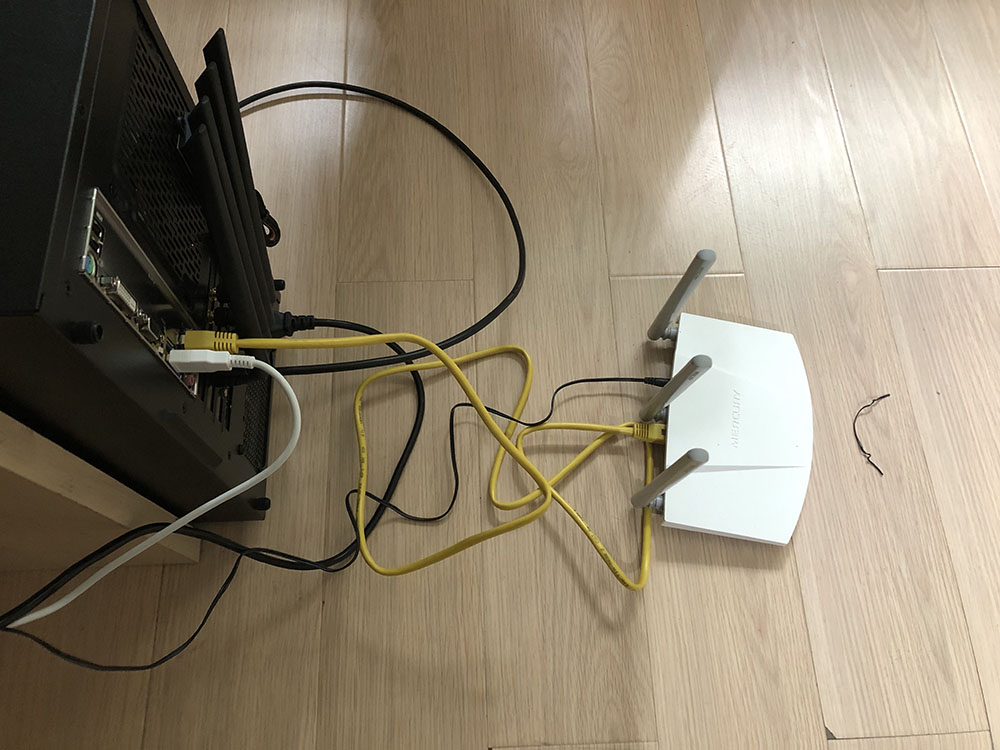 通过网线直接连接无线路由器