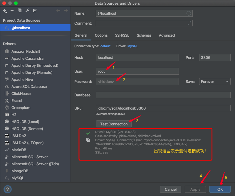 Use Idea to connect to the database (Mac) - Programmer Sought