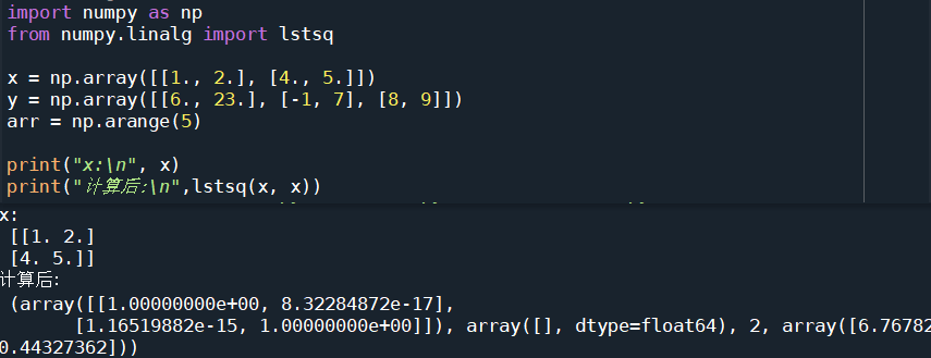 线性代数(numpy.linalg)_np.linalg.lstsq-CSDN博客