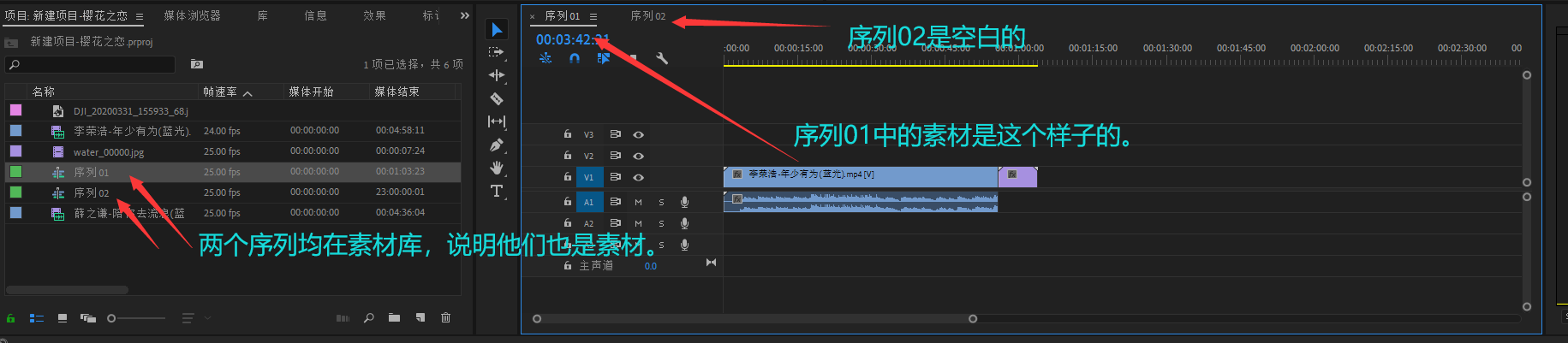 Adobe Premiere Pro 2020 入门教程(八)序列嵌套和多机位剪辑_pr嵌套和直接导入序列的区别在哪-CSDN博客
