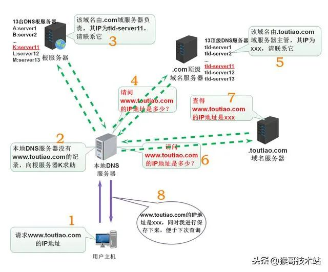 域名系统DNS及域名解析过程