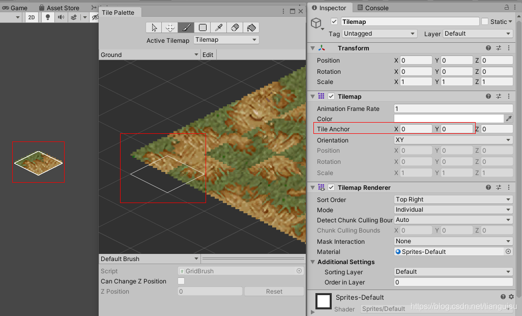 修改Tilemap Anchor
