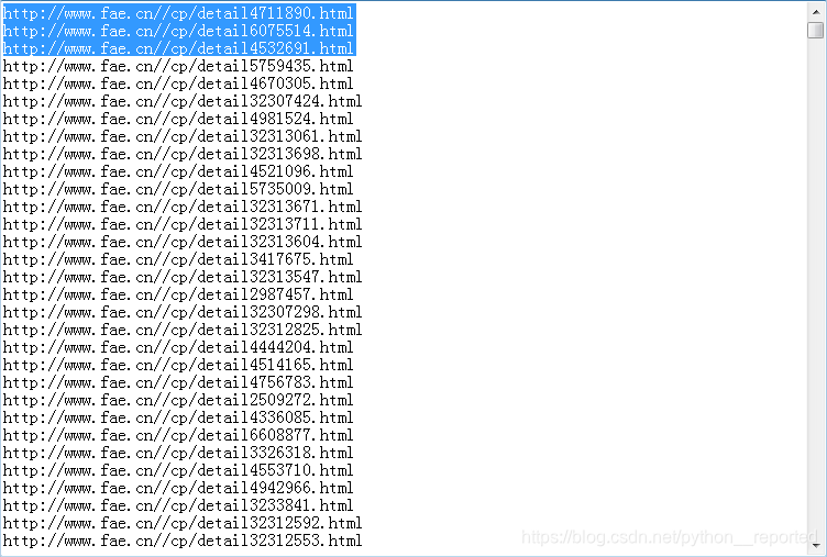 案例爬取(其一):url获取数据结构与算法pythonreported的博客-