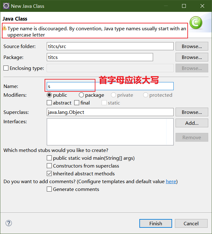 Eclipse Java EE新建class出现Type name is discourage怎么解_type name is ...