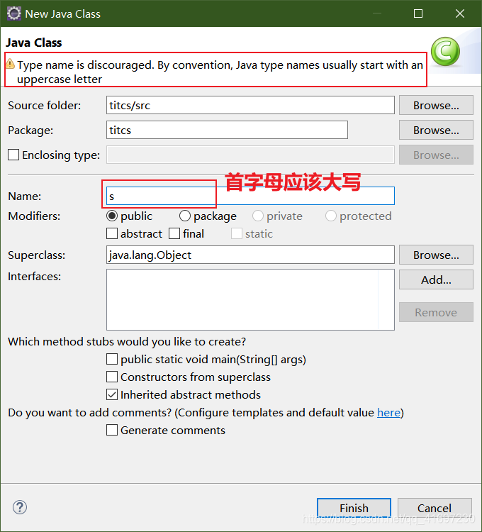 Eclipse Java EE新建class出现Type name is discourage怎么解_type name is ...