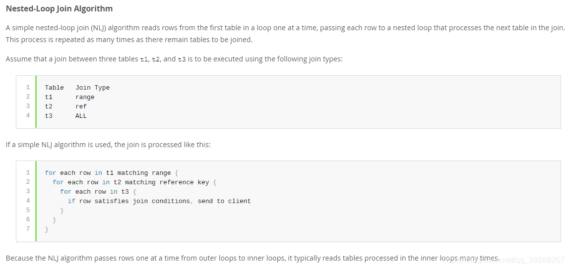 原文地址：https://dev.mysql.com/doc/refman/8.0/en/nested-loop-joins.html